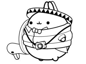 Kawaii boyama sayfası,  coloring page, Temel Kawaii, 