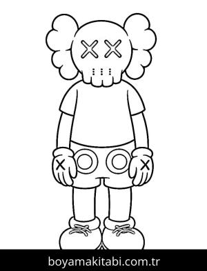 Kaws boyama sayfası – ücretsiz yazdır, boyama etkinliği