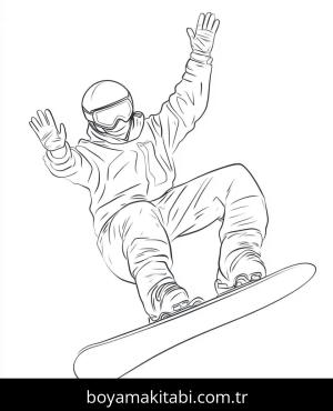Kayak boyama sayfası – yaratıcılık, eğlenceli etkinlik