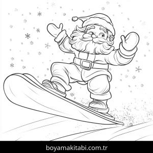 Kayak boyama sayfası – sanatsal çalışma, çocuklar için