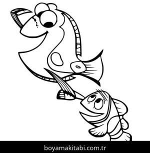 Kayıp Balık Nemo boyama sayfası – keyifli zaman, renkli çizimler