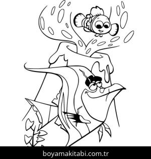 Kayıp Balık Nemo boyama sayfası – eğlenceli etkinlik, el becerilerini geliştirir