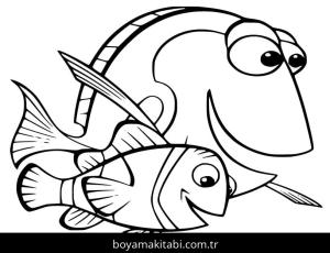 Kayıp Balık Nemo boyama sayfası – boyama etkinliği, çocuk aktivitesi