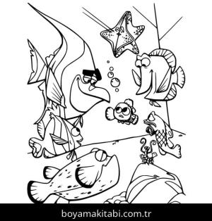 Kayıp Balık Nemo boyama sayfası – evde etkinlik, ücretsiz yazdır