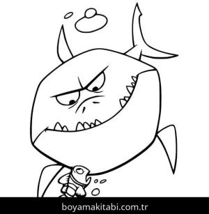 Kayıp Balık Nemo boyama sayfası – çizgi film temalı, basit çizim