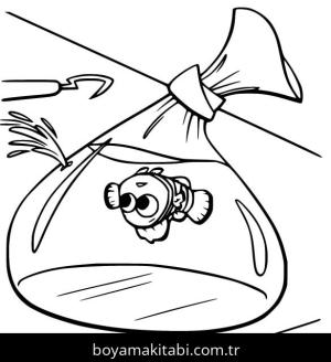Kayıp Balık Nemo boyama sayfası – el becerilerini geliştirir, boyama çalışması