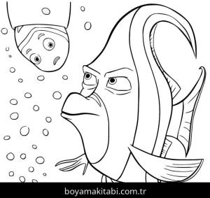 Kayıp Balık Nemo boyama sayfası – boyama etkinliği, çocuk aktivitesi