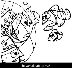 Kayıp Balık Nemo boyama sayfası – kolay boyama, eğitici aktivite