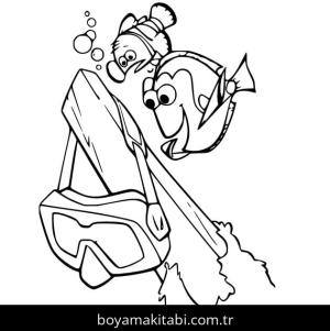 Kayıp Balık Nemo boyama sayfası – yaratıcılığı geliştirir, keyifli zaman
