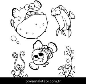 Kayıp Balık Nemo boyama sayfası – yaratıcılık, eğlenceli etkinlik