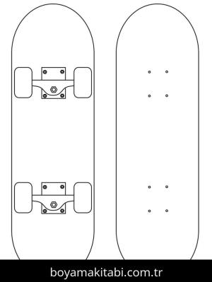 Kaykay boyama sayfası – yaratıcılığı geliştirir, keyifli zaman