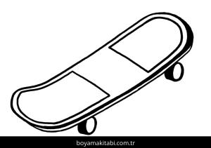 Kaykay boyama sayfası – evde etkinlik, ücretsiz yazdır