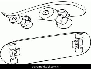 Kaykay boyama sayfası – yaratıcılık, eğlenceli etkinlik