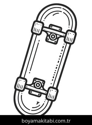 Kaykay boyama sayfası – boyama çalışması, yaratıcılığı geliştirir