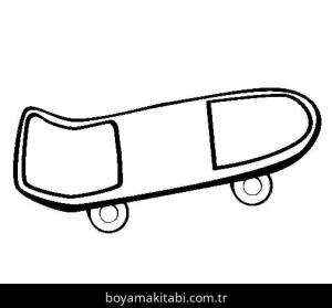 Kaykay boyama sayfası – kolay boyama, eğitici aktivite