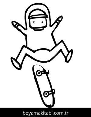 Kaykay boyama sayfası – yaratıcılık, eğlenceli etkinlik