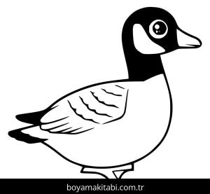 Kaz boyama sayfası – boyama etkinliği, çocuk aktivitesi