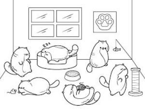 Kedi Yavrusu boyama sayfası,  coloring page, Yavru Kedi, 