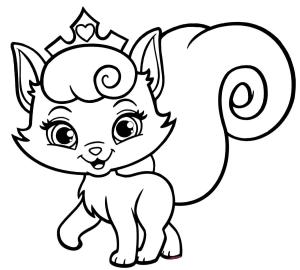 Kedi Yavrusu boyama sayfası,  coloring page, Prenses kedi Yavrusu, 