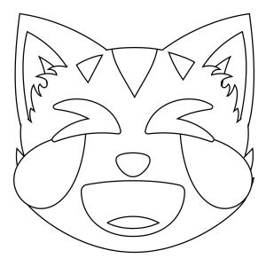 Kedi boyama sayfası, Cat coloring page, , Cats Cat With Tears Of Joy