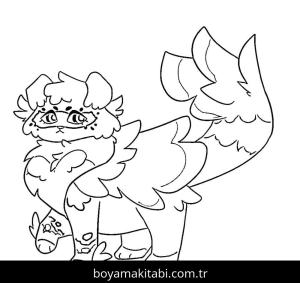 Kedi boyama sayfası – el becerilerini geliştirir, boyama çalışması