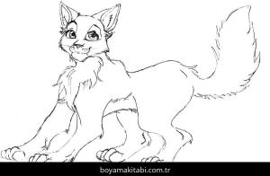 Kedi boyama sayfası – evde etkinlik, ücretsiz yazdır