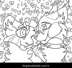 Kedi boyama sayfası – boyama çalışması, yaratıcılığı geliştirir