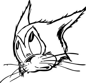 Kedi boyama sayfası, Cat coloring page, , Cats Cartoon Cat