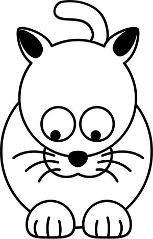 Kedi boyama sayfası, Cat coloring page, , Cats Kitty Cat