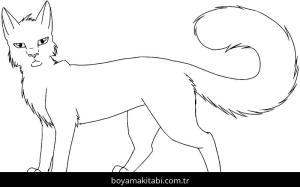 Kedi boyama sayfası – çocuk aktivitesi, PDF indir