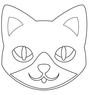 Kedi boyama sayfası, Cat coloring page, , Cats Cat Face