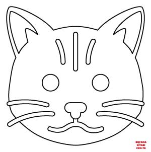 Kedi boyama sayfası, Cat coloring page, , Cats Cat Face Face Emoji