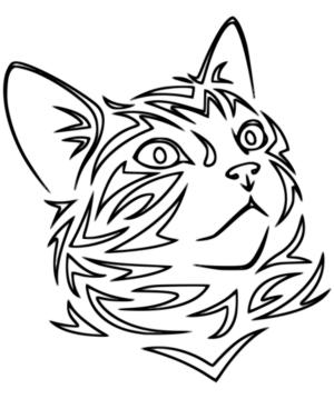 Kedi boyama sayfası, Cat coloring page, , Cats Cat Head