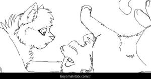 Kedi boyama sayfası – eğitici aktivite, yaratıcılık