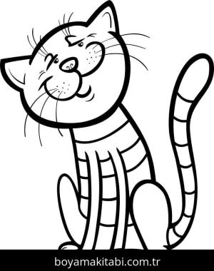 Kedi boyama sayfası – ücretsiz yazdır, boyama etkinliği