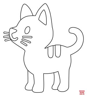 Kedi boyama sayfası, Cat coloring page, , Cats Cat Emoji