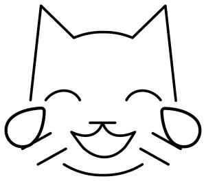 Kedi boyama sayfası, Cat coloring page, , Cats Cat With Tears Of Joy Emoji