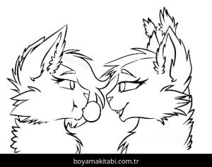 Kedi boyama sayfası – boyama etkinliği, çocuk aktivitesi