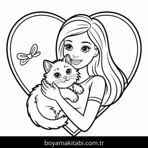 Kedi boyama sayfası – eğitici aktivite, yaratıcılık