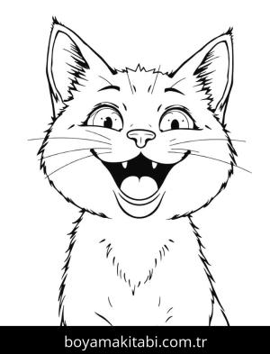 Kedi boyama sayfası, Cat coloring page, , 20)