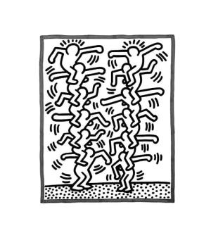 Keith Haring boyama sayfası,  coloring page, Yazdırılabilir Keith Haring Yapıtları, 