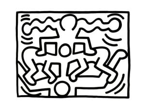 Keith Haring boyama sayfası,  coloring page, Ücretsiz Yazdırılabilir Keith Haring Yapıtları, 