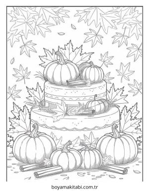 Kek boyama sayfası – el becerilerini geliştirir, boyama çalışması