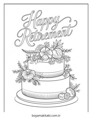 Kek boyama sayfası – boyama çalışması, yaratıcılığı geliştirir