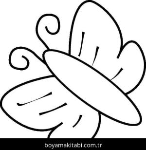 Kelebek boyama sayfası – çocuklar için, çizgi film temalı