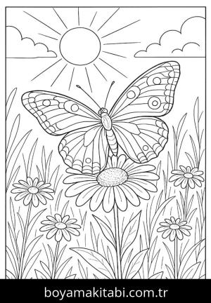 Kelebek boyama sayfası,  coloring page, , 25)