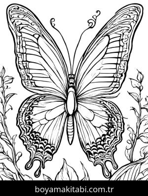 Kelebek boyama sayfası,  coloring page, , 36)