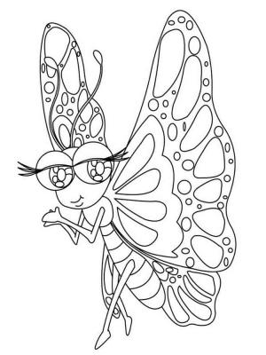 Kelebek boyama sayfası,  coloring page, Tatlı Kelebek, 