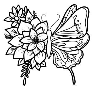 Kelebek boyama sayfası,  coloring page, Kelebek Ücretsiz resim, 