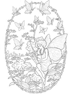 Kelebek boyama sayfası,  coloring page, Kelebekler Perisi, 